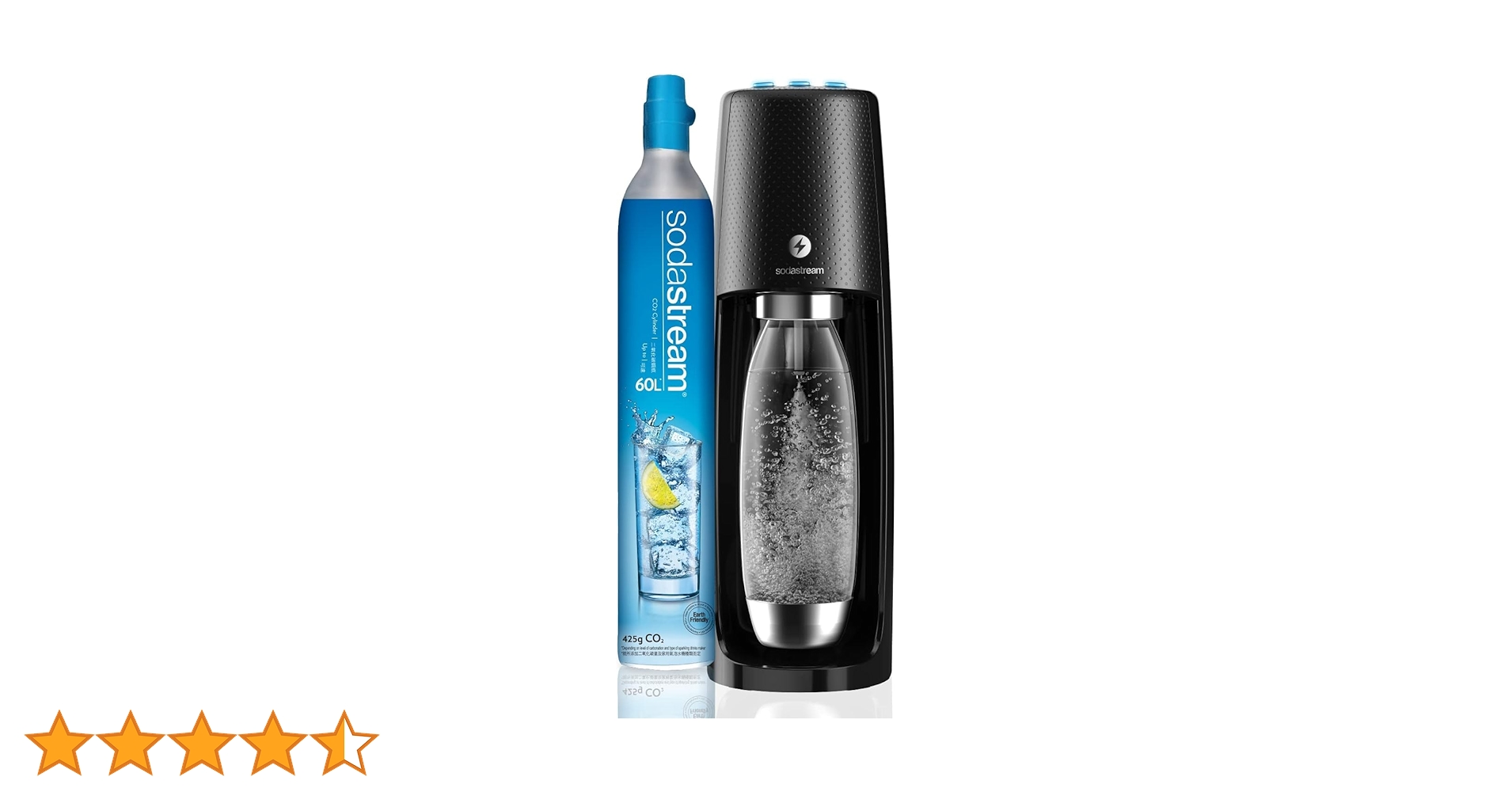 soda  stream  SPIRIT ONE TOUCH　ブラック Sodastream Spirit One Touch Maszyna do wody gazowanej i sody